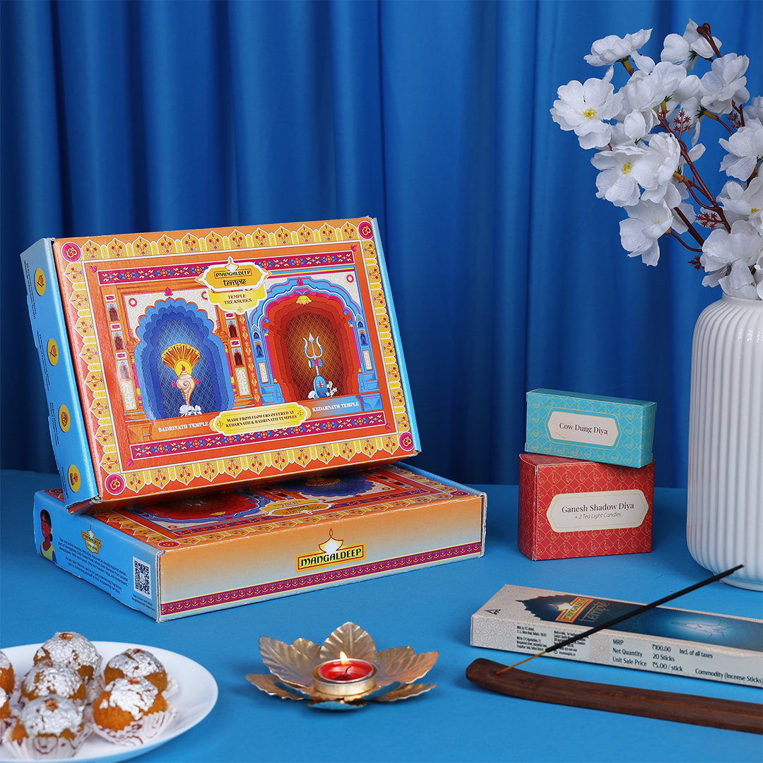 Mangaldeep Blue Mailer Box