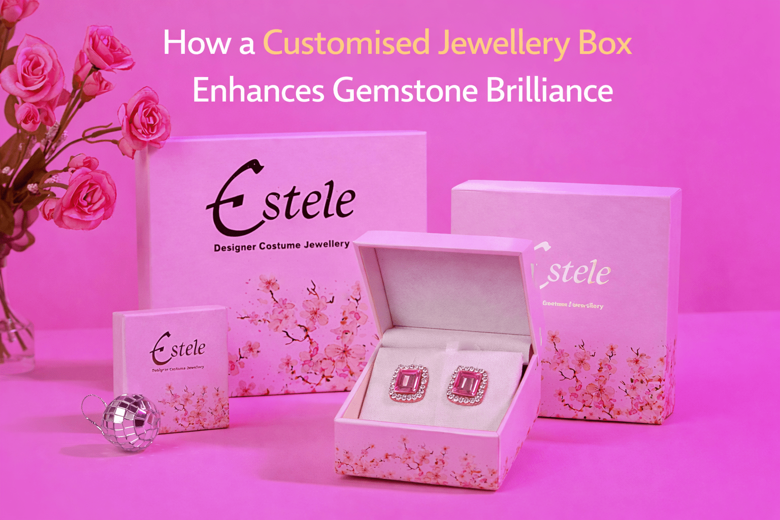 How a Customised Jewellery Box Enhances Gemstone Brilliance
